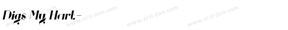 Digs My Hart字体转换